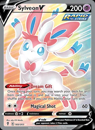 Sylveon V 183/203 Evolving Skies