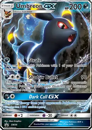 Umbreon GX SM36 Sun & Moon Promos