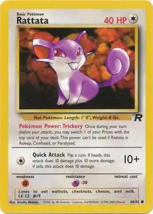 Rattata 66/82 Team Rocket