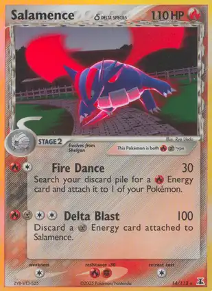 Salamence 14/113 EX Delta Species