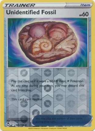 Unidentified Fossil 165/195 Silver Tempest