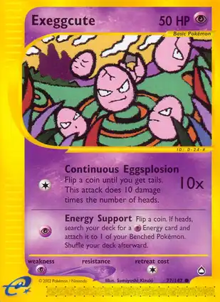 Exeggcute 77/147 Aquapolis