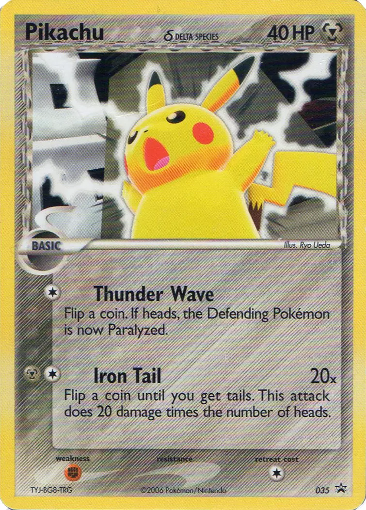 Pikachu 035 EX Nintendo Promos