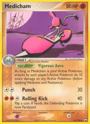 Medicham 34/108 EX Power Keepers