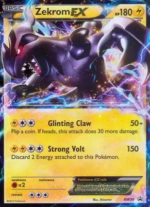 Zekrom EX BW38 Black & White Promos