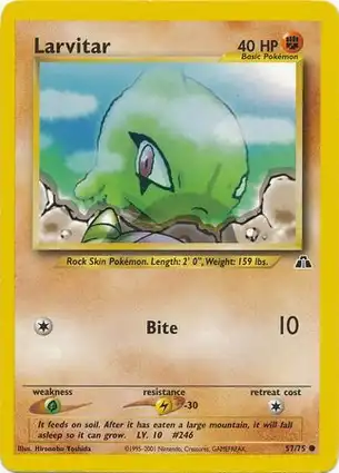 Larvitar 57/75 Neo Discovery