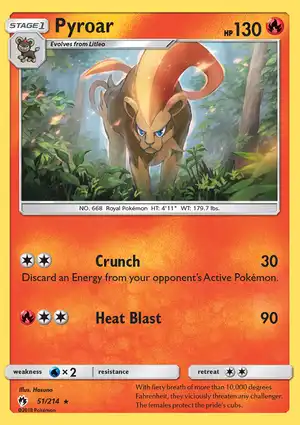 Pyroar 51/214 Lost Thunder