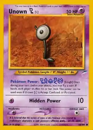 Unown [L] 86/105 Neo Destiny