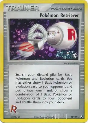 Pokémon Retriever 84/109 EX Team Rocket Returns
