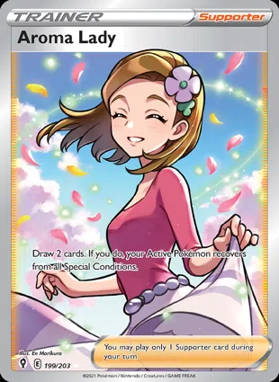 Aroma Lady 199/203 Evolving Skies