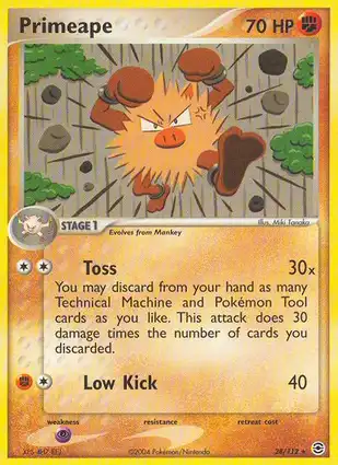 Primeape 28/112 EX FireRed & LeafGreen