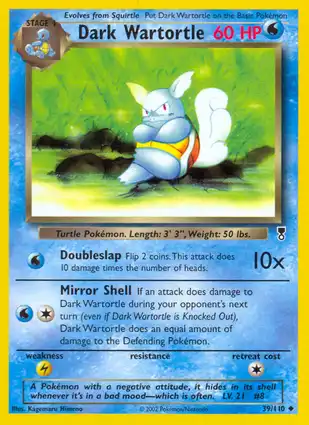Dark Wartortle 39/110 Legendary Collection