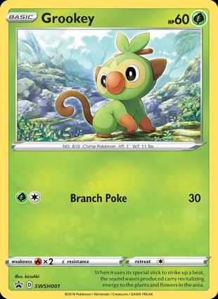 Grookey SWSH001 Sword & Shield Promos
