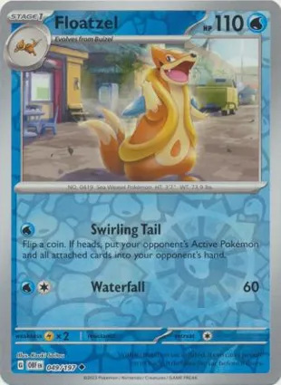 Floatzel 049/197 Obsidian Flames