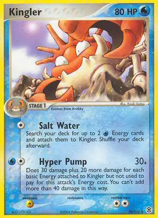 Kingler 26/112 EX FireRed & LeafGreen