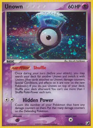 Unown G/28 EX Unseen Forces