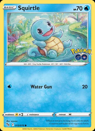 Squirtle 015/078 Pokémon GO
