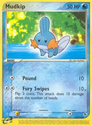 Mudkip 60/109 EX Ruby & Sapphire