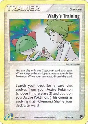 Wally's Training 89/100 EX Sandstorm