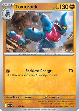 Toxicroak 079/132 Mega Evolution