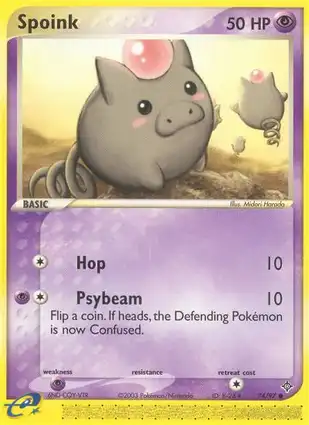 Spoink 74/97 EX Dragon