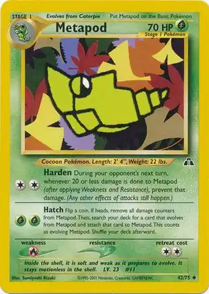 Metapod 42/75 Neo Discovery
