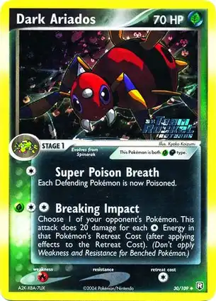 Dark Ariados 30/109 EX Team Rocket Returns