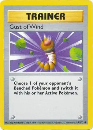 Gust of Wind 93/102 Base Set Shadowless