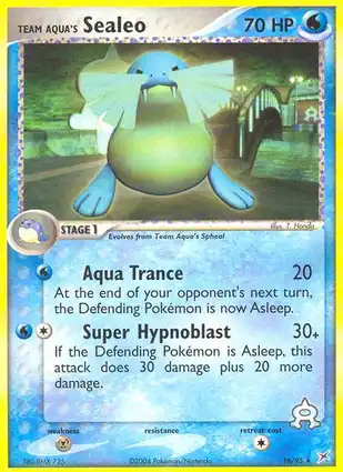 Team Aqua's Sealeo 16/95 EX Team Magma vs Team Aqua