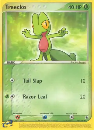 Treecko 76/109 EX Ruby & Sapphire
