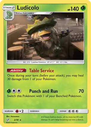 Ludicolo 2/18 Detective Pikachu