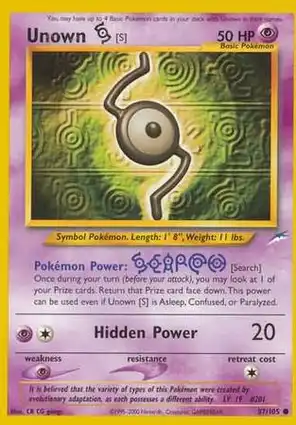 Unown [S] 87/105 Neo Destiny
