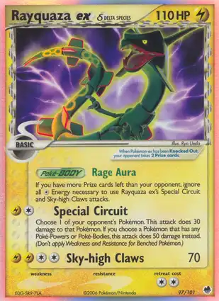 Rayquaza ex 97/101 EX Dragon Frontiers