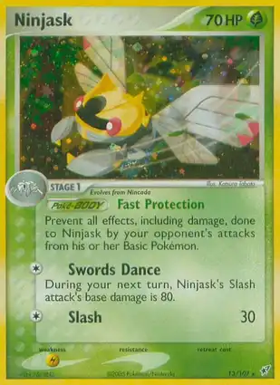 Ninjask 13/107 EX Deoxys