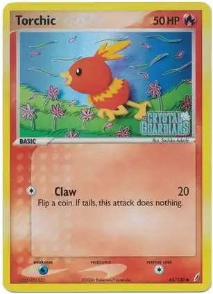 Torchic 65/100 EX Crystal Guardians