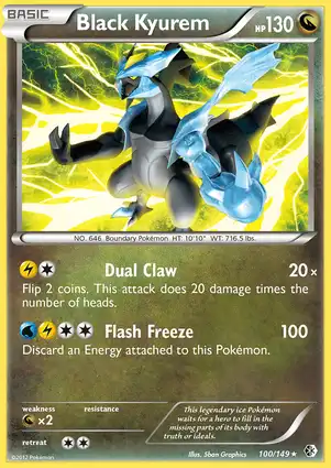 Black Kyurem 100/149 Boundaries Crossed