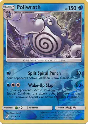 Poliwrath 32/149 Sun & Moon