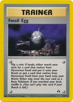 Fossil Egg 72/75 Neo Discovery