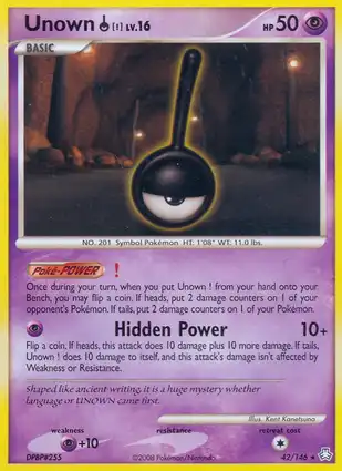 Unown ! 42/146 Legends Awakened