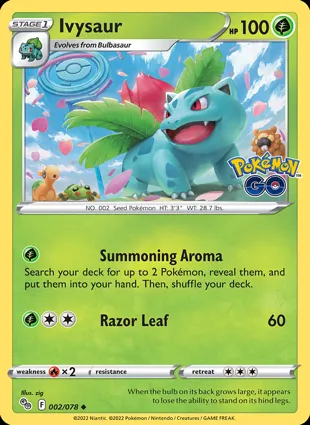 Ivysaur 002/078 Pokémon GO