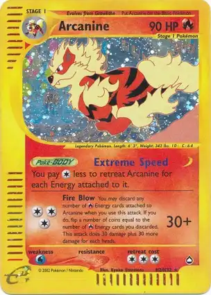 Arcanine H2/H32 Aquapolis