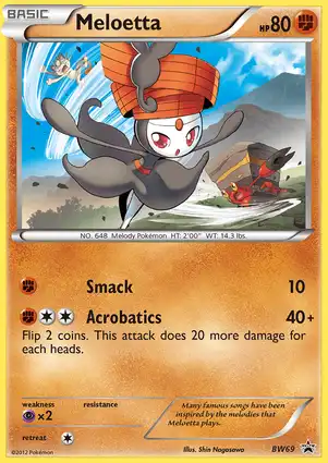 Meloetta BW69 Black & White Promos