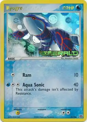 Kyogre 6/106 EX Emerald
