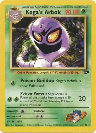 Koga's Arbok 25/132 Gym Challenge