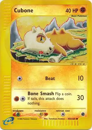 Cubone 103/165 Expedition Base Set