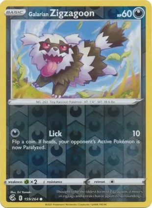 Galarian Zigzagoon 159/264 Fusion Strike