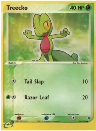 Treecko 76/109 EX Ruby & Sapphire