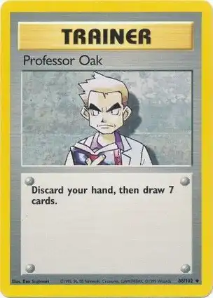 Professor Oak 88/102 Base Set Unlimited