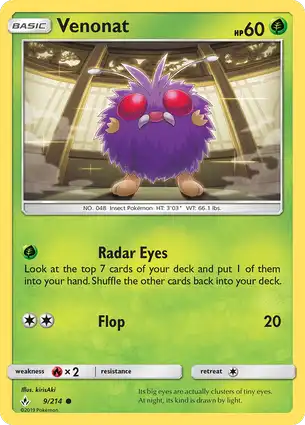 Venonat 9/214 Unbroken Bonds