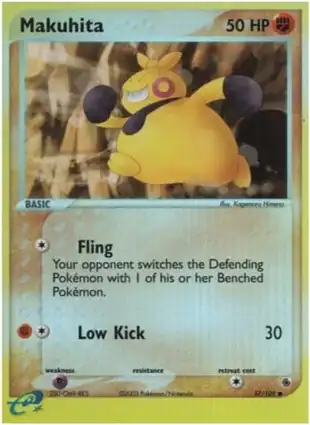 Makuhita 57/109 EX Ruby & Sapphire